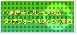 心身療法（ブレインジム、タッチフォーヘルス）のご案内